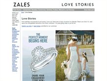 Tablet Screenshot of lovestories.zales.com